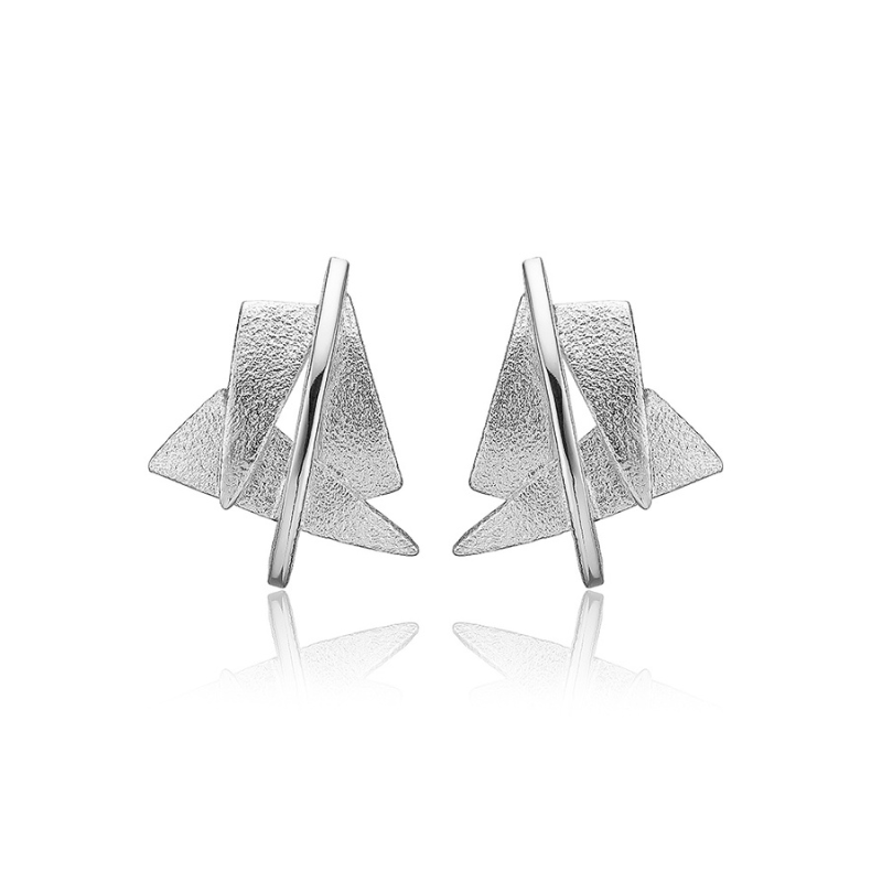 Design ørepynt Sølv - Blicherfuglsang Ørestikkere