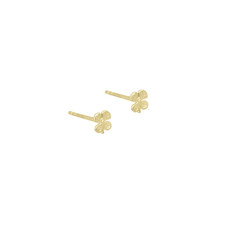 Clover Earstud Golden - Aqua Dulce Ørestikkere  - 5740013836634