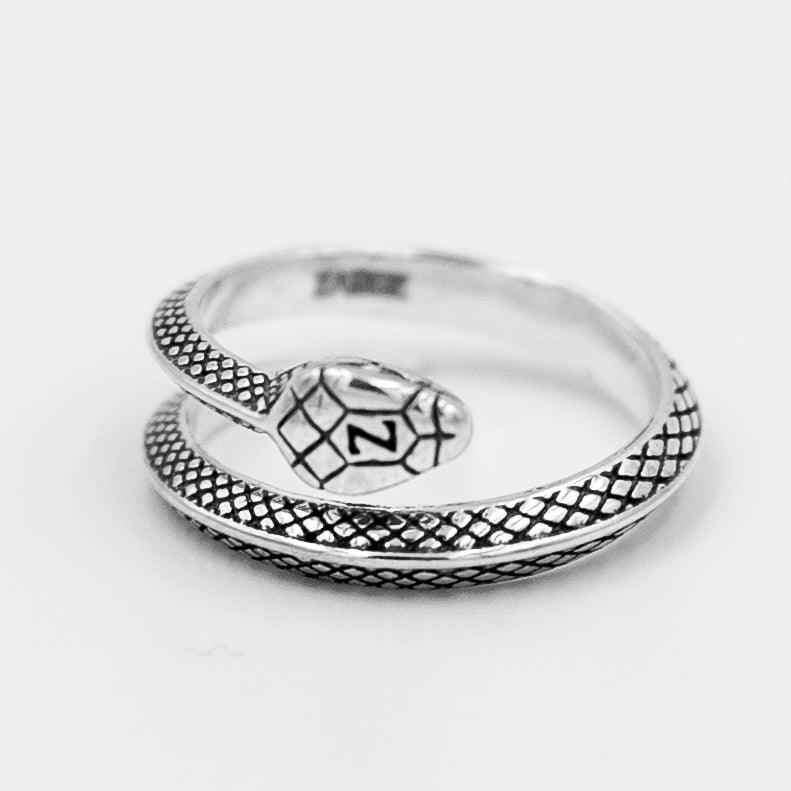 Sølv Serpentello Lille Slange Ring - Zarge Jewelry Fingerringe