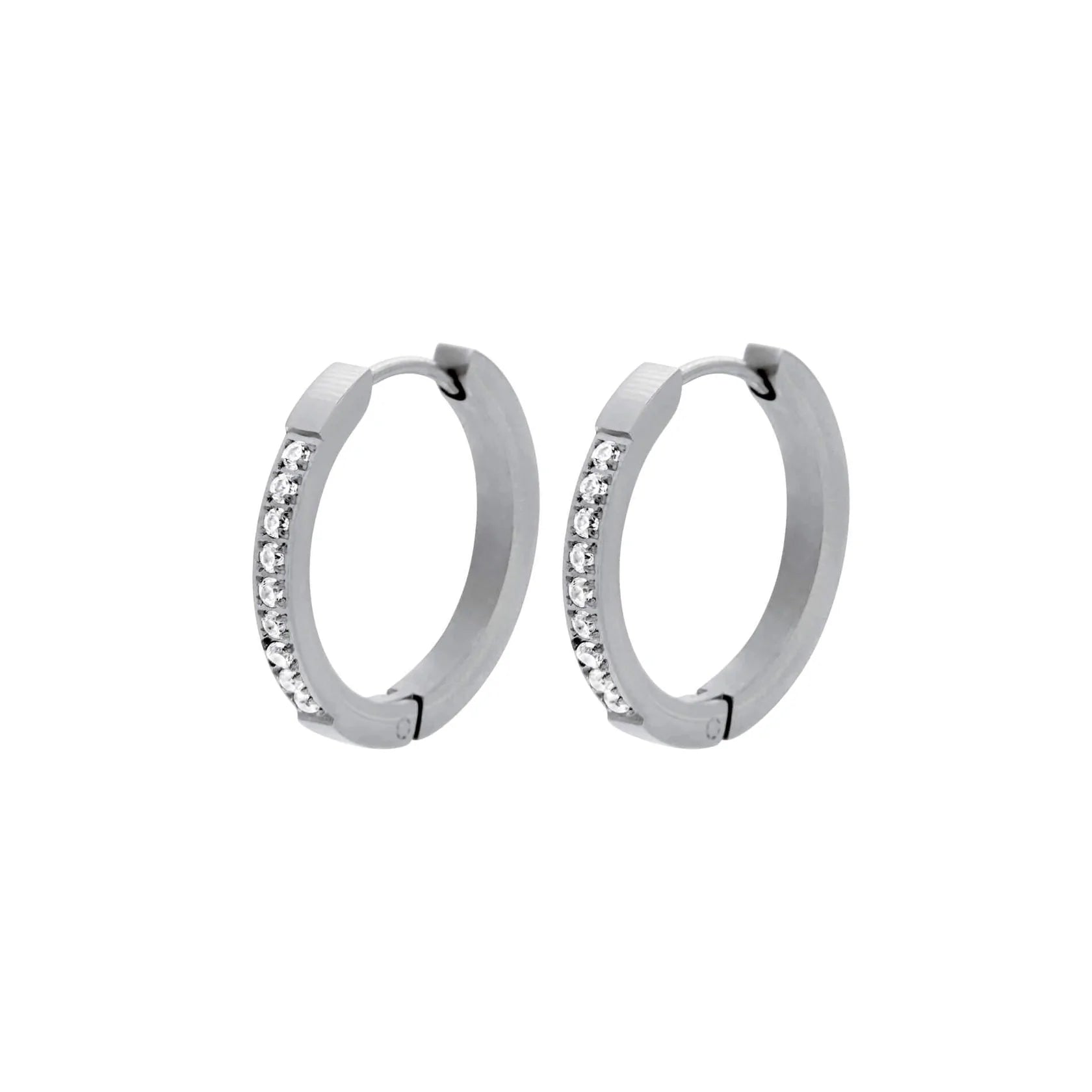 Lily Vandtæt 16mm Huggie øreringe Sølv - Øreringe