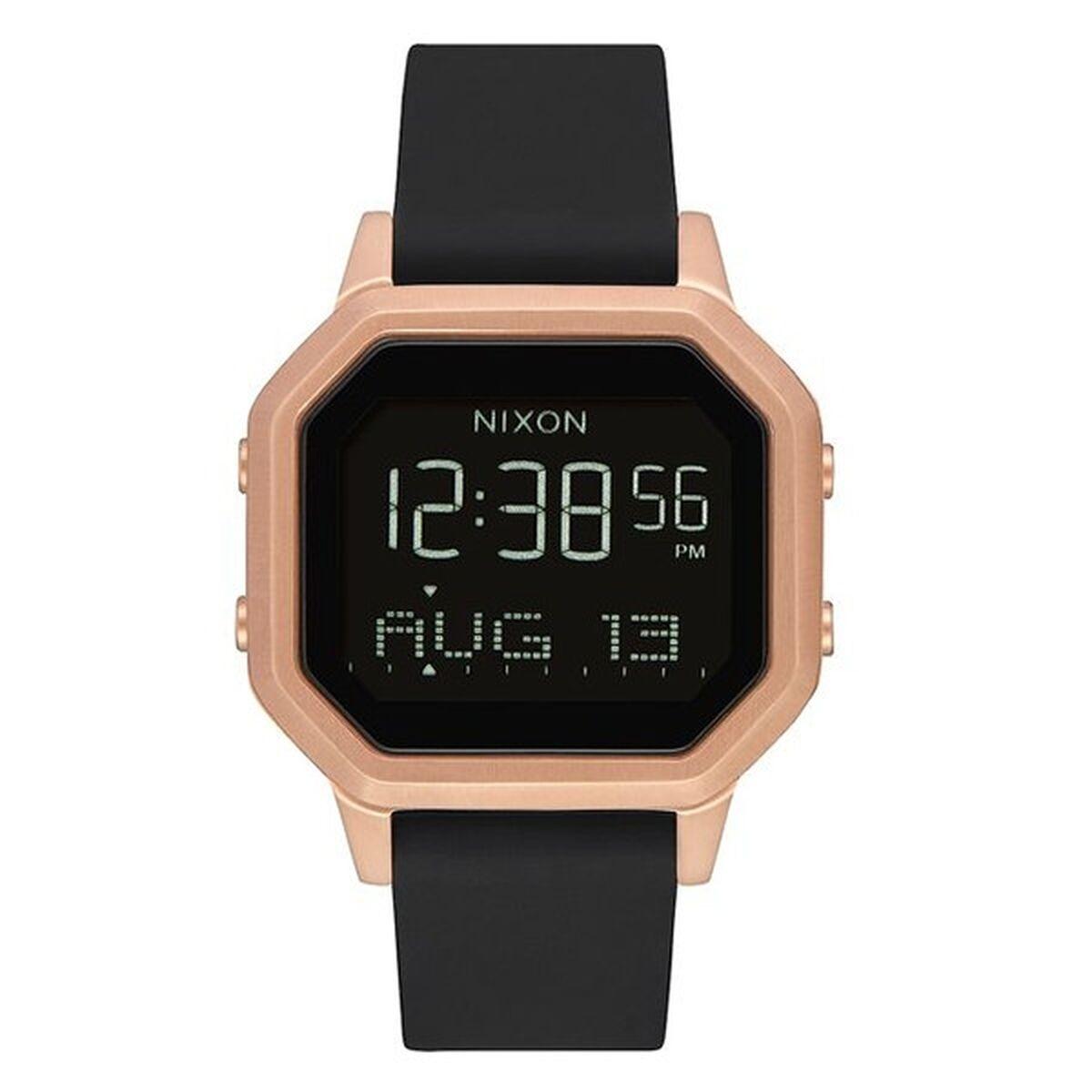 Nixon Dameur A1211 1098 Digitalt Armbåndsur Sort Sortguld - Nixon Armbånd  - 3608700311746