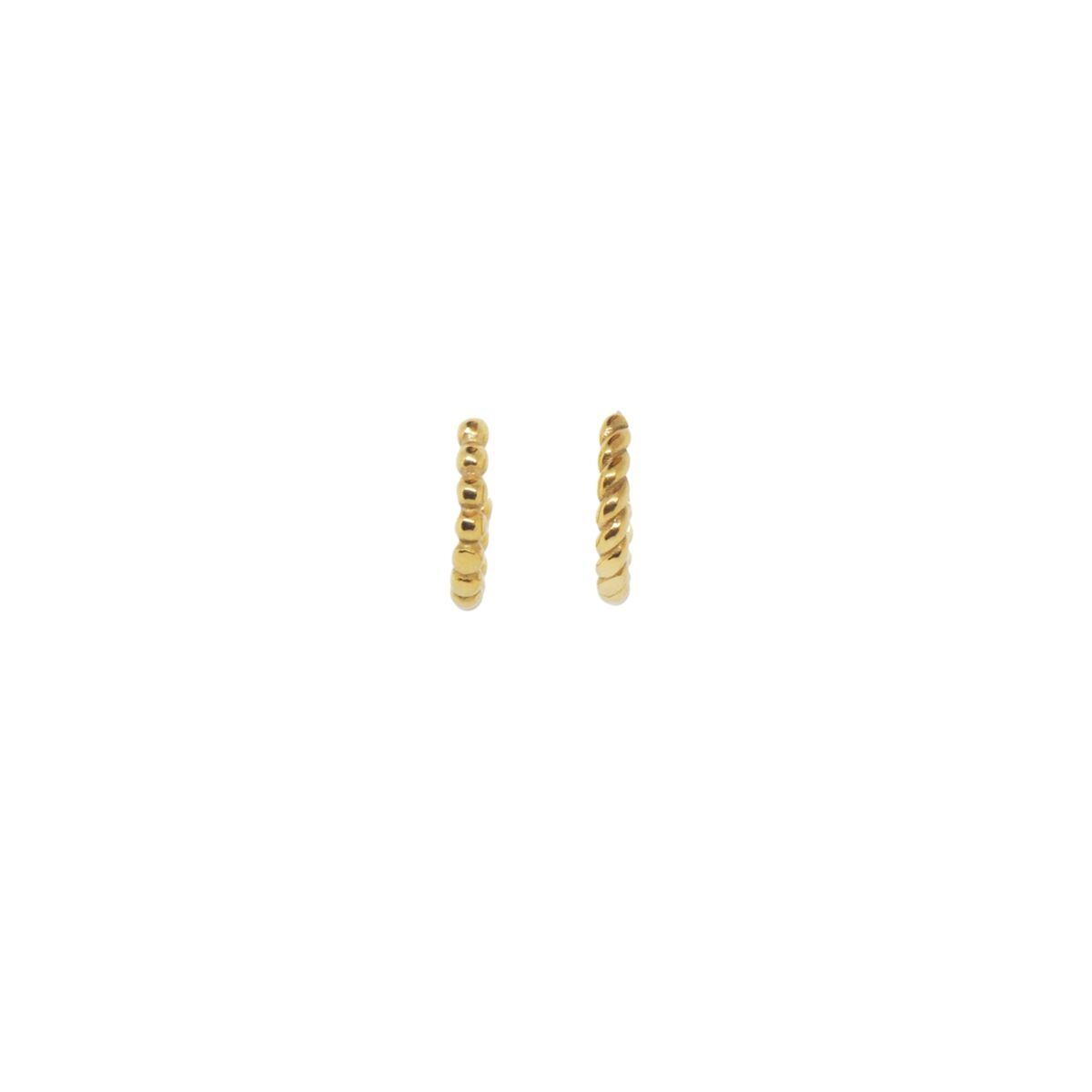 Jewels Til Kvinder Ep053 Elegante Guldtonede Hoops - An Jewels Øreringe  - 5600468108512