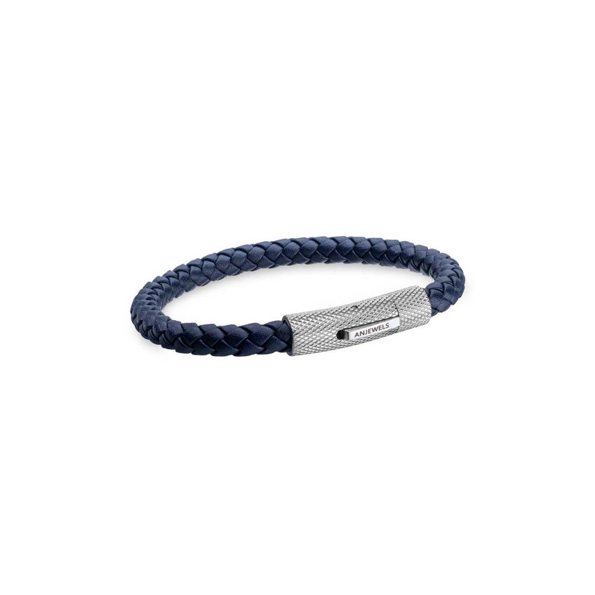 Jewels Armbånd Til Mænd P168bl Flettet Blå Med Lås - An Jewels Armbånd  - 5600468103623