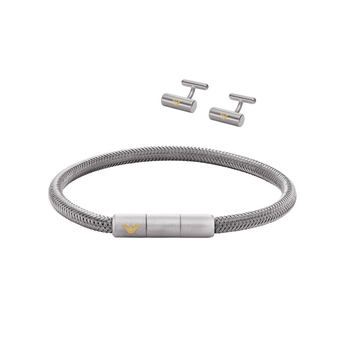 Emporio Armani Egs3044set Armbånd Til Mænd Sølvfarvet Metal - Emporio Armani Armbånd  - 4064092238860