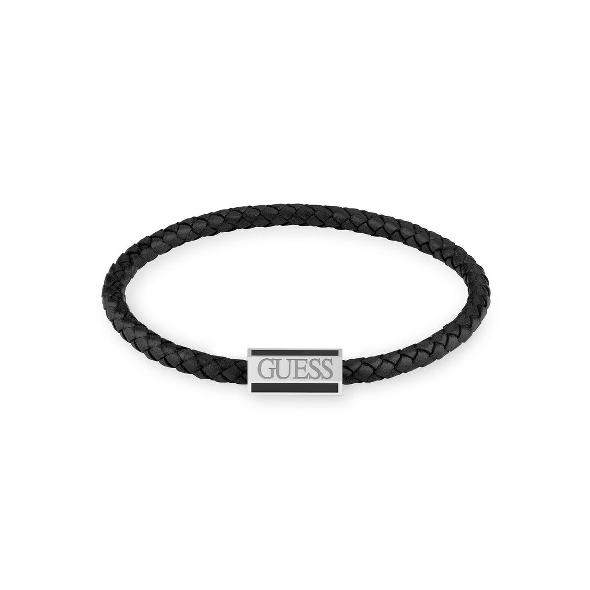 Sort Guess Armbånd Til Mænd Jumb02141jwstbks Flettet - Guess Armbånd  - 7619342976060
