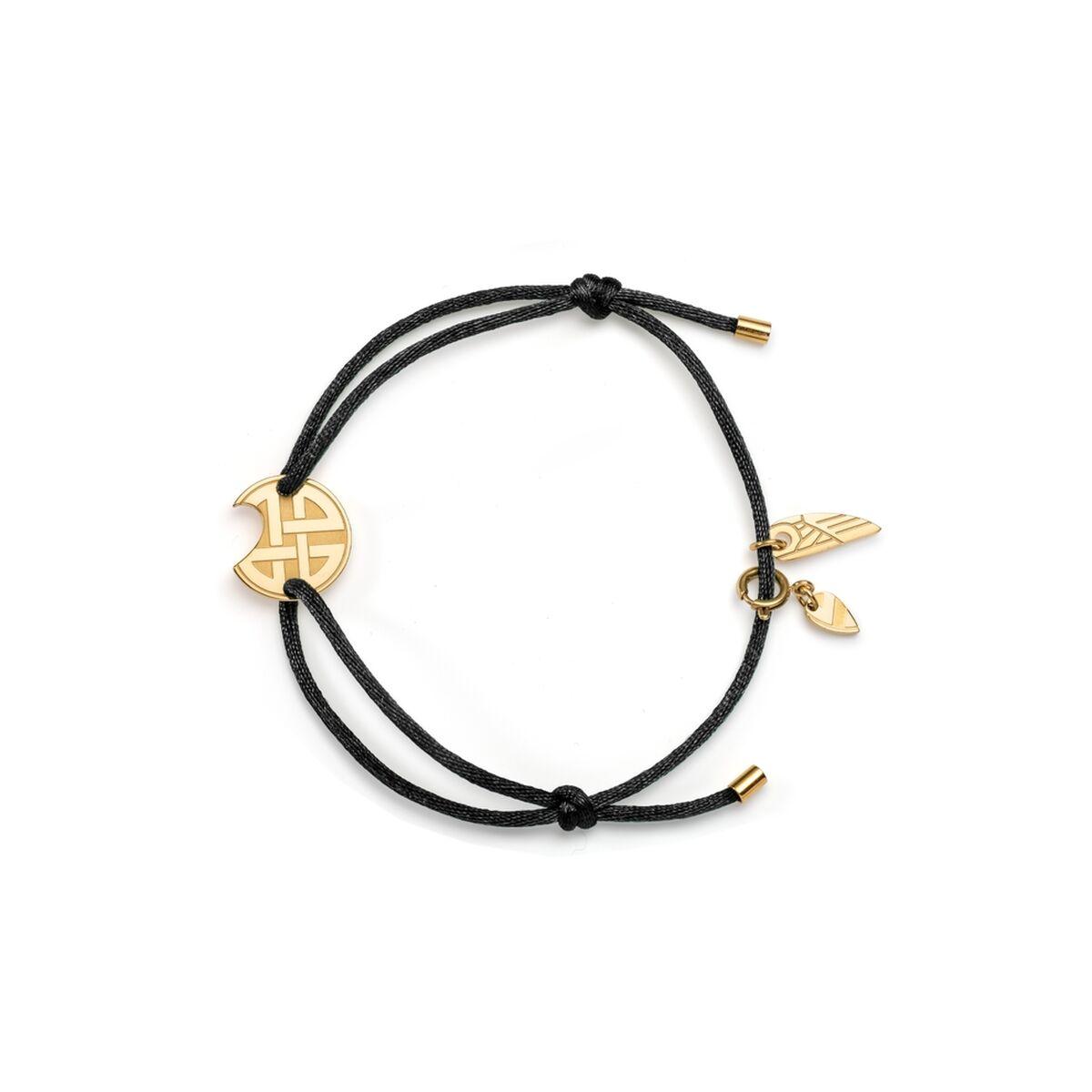 Sort Jewels Bglbggbk Armbånd Til Kvinder Snor Med Guldfarvede Detaljer - An Jewels Armbånd  - 5600468107942