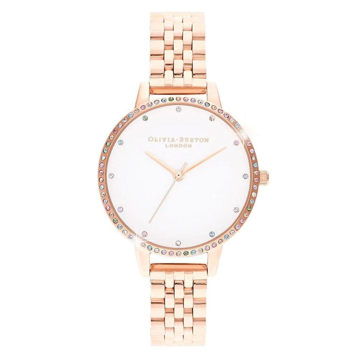 Rosa Olivia Burton Dameur Ob16rb21 Guld - Olivia Burton Armbånd  - 7613272387347