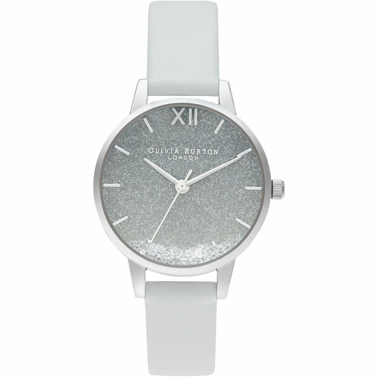 Olivia Burton Dameur Ob16us27 Armbåndsur Grå Læderrem - Olivia Burton Armbånd  - 7613272357128