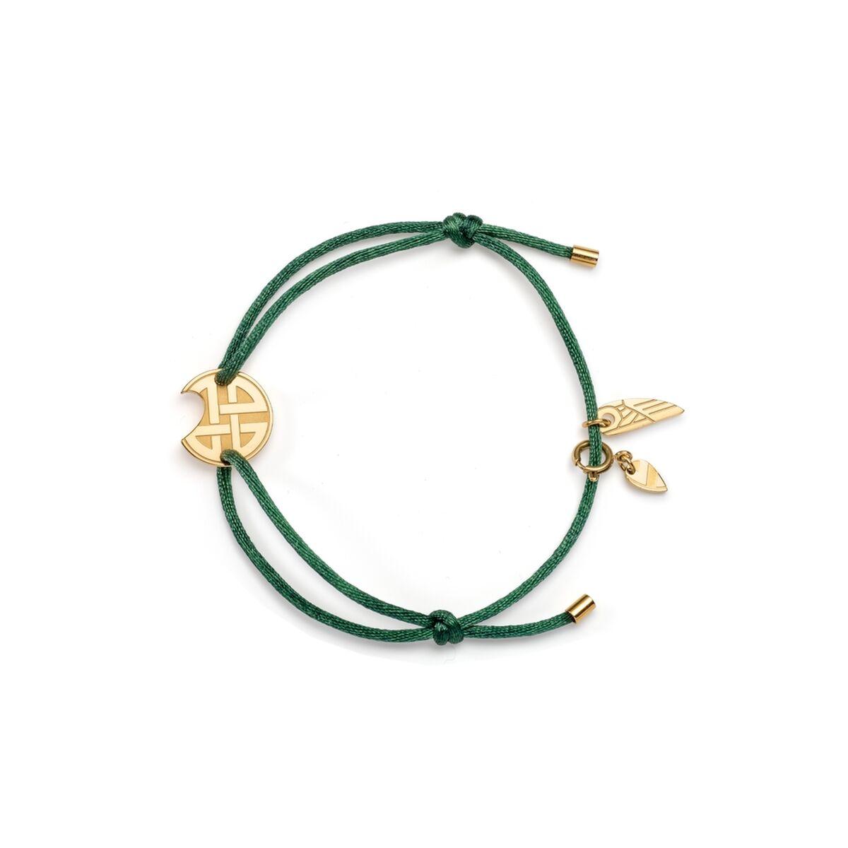 Jewels Armbånd Til Kvinder Justerbar Snor Med Guldfarvede Vedhæng - An Jewels Armbånd  - 5600468107959