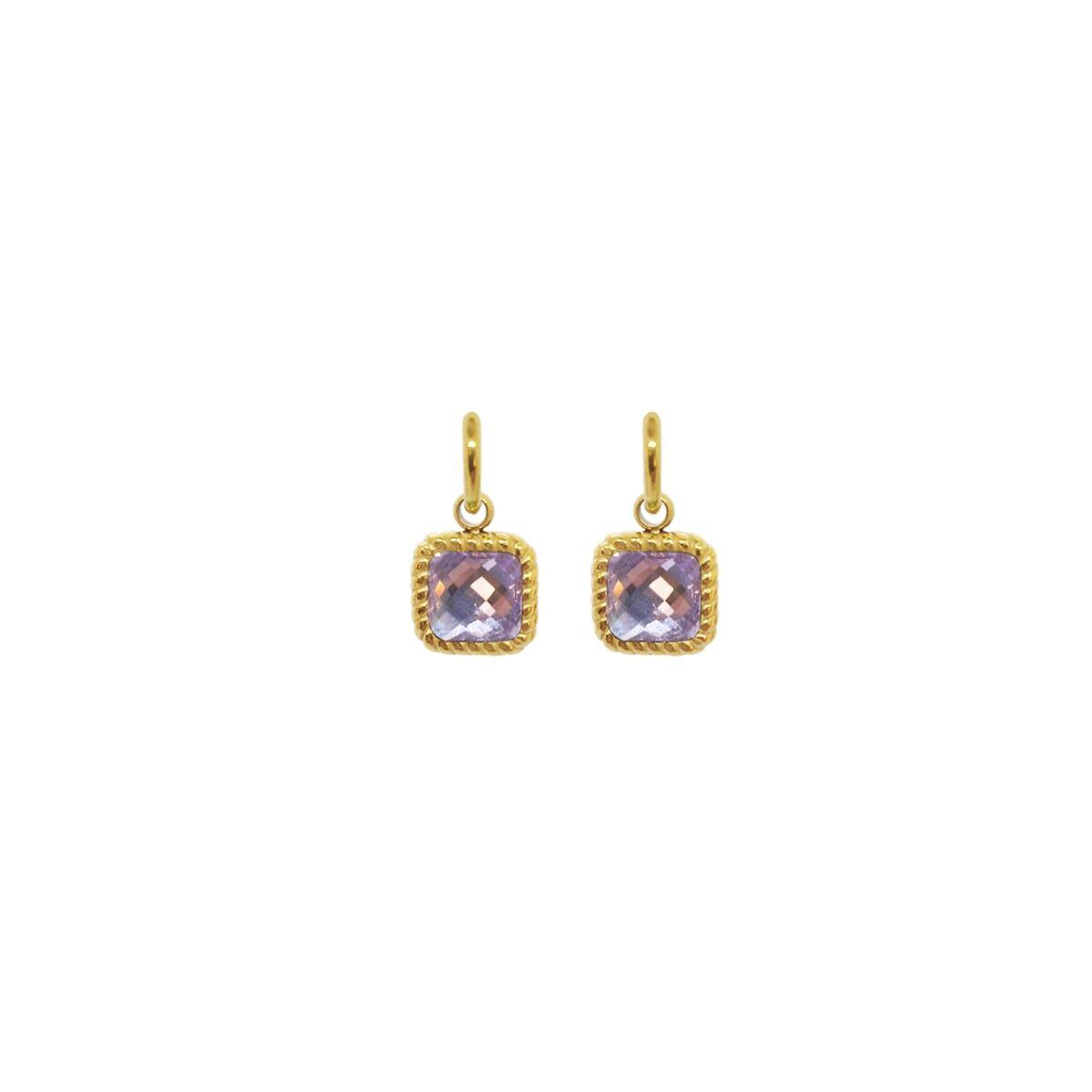 Jewels Emw07gvi øreringe Til Kvinder Med Lilla Sten - An Jewels Øreringe  - 5600468107614