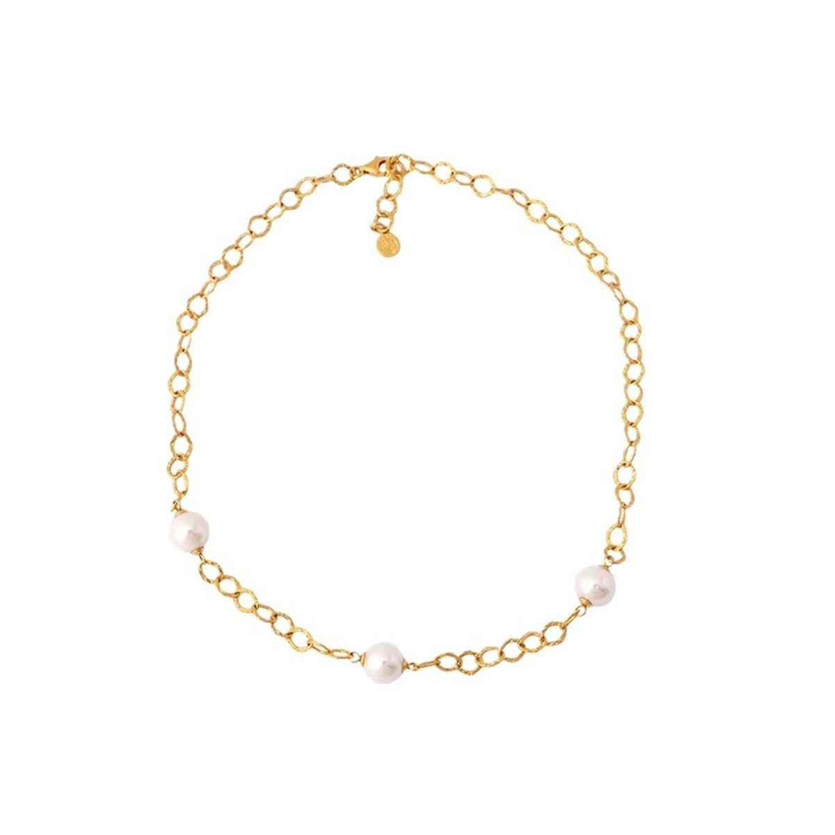Majorica Armbånd Til Kvinder 17092 000 010 Elegant Guldlook Med Perler - Majorica Armbånd  - 8426880012506