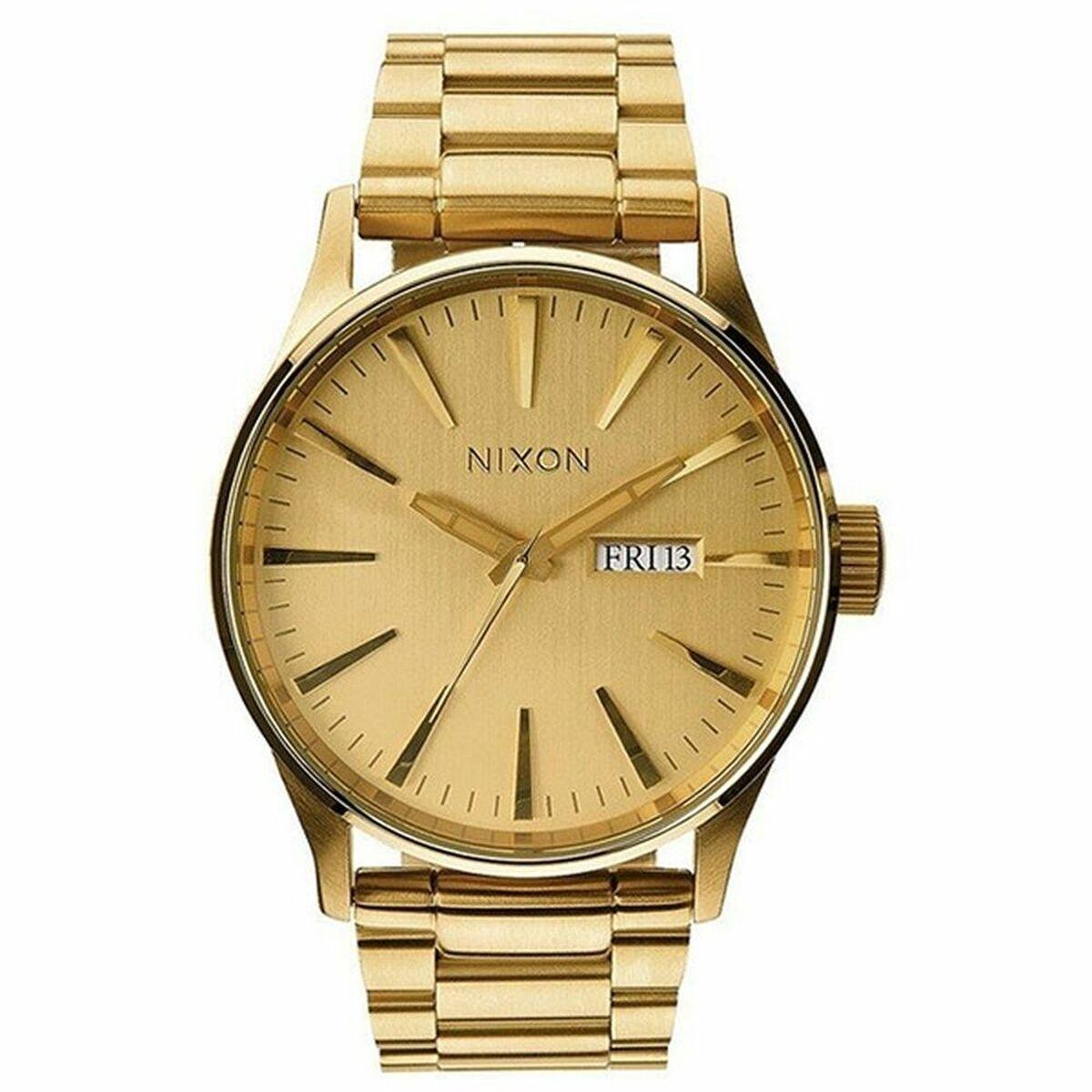 Nixon Sentry Herreur Guld Analogt Armbåndsur - Nixon Armbånd  - 3608700105383