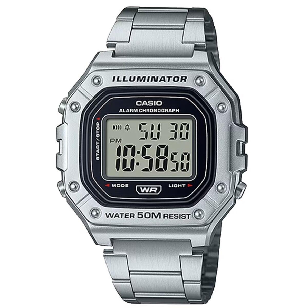Casio Illuminator Herreur Digitalt Armbåndsur Rustfrit Stål - Casio Armbånd - 4549526304446