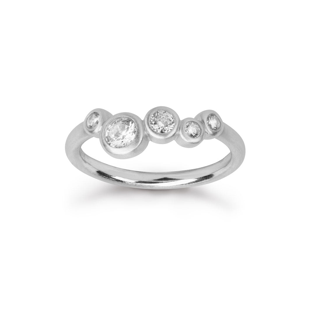 Bybiehl Stardust Ring Sølv Med Sten 4607a - Bybiehl Fingerringe  - 1233690215440