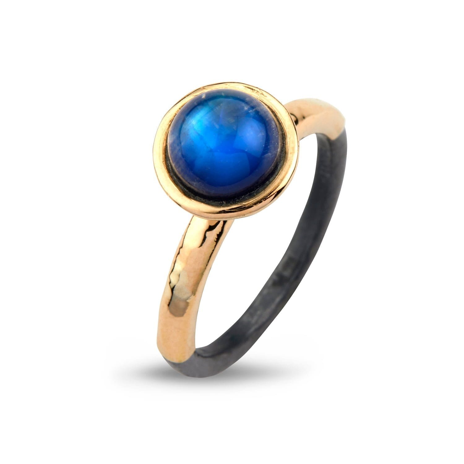 Blå|Lilla Ring Victoria Rose Rainbow Moon - Bybirdie.dk Fingerringe