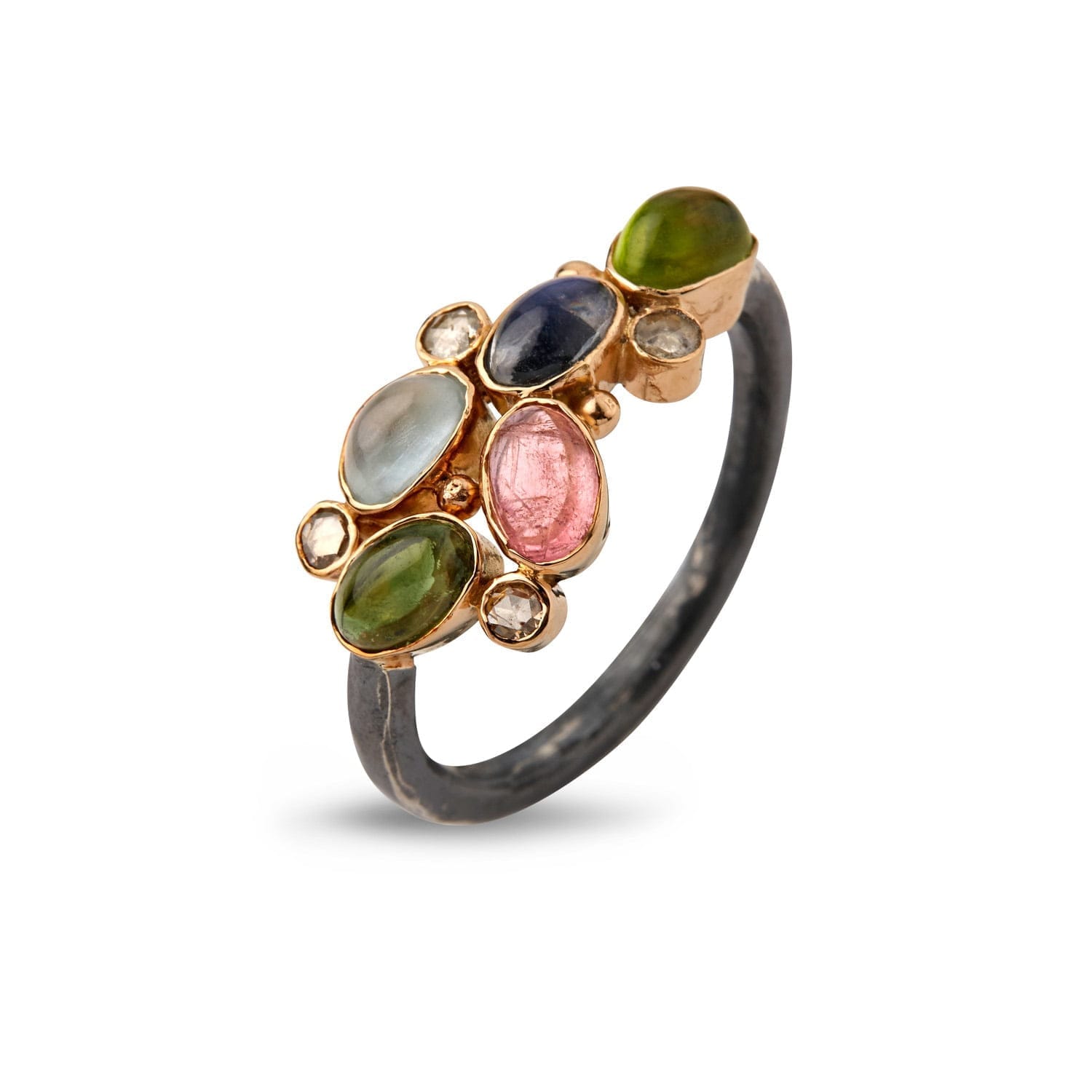 Grøn Ring Elisabeth Cabochon - Bybirdie.dk Fingerringe