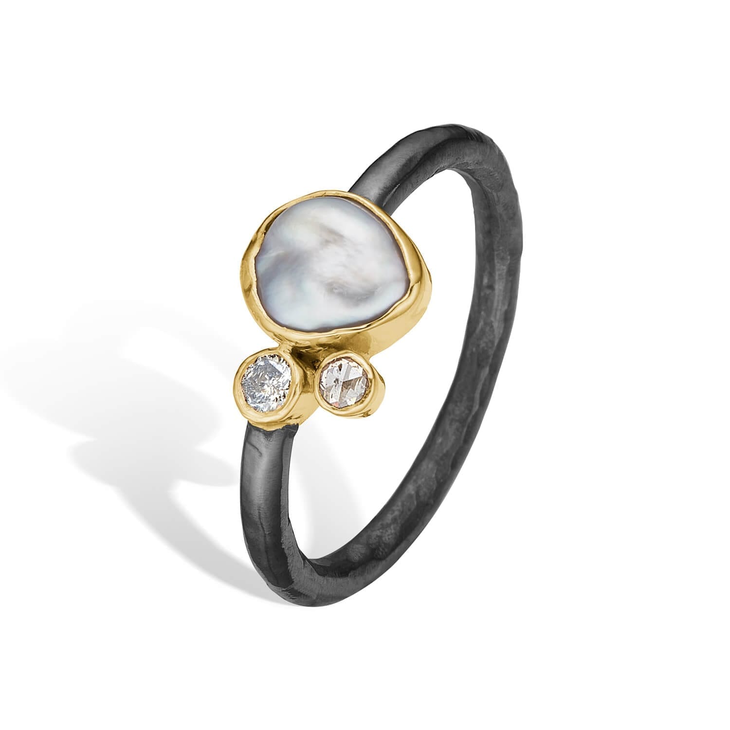 Cecilie Keshi Perle Ring - Bybirdie.dk Fingerringe