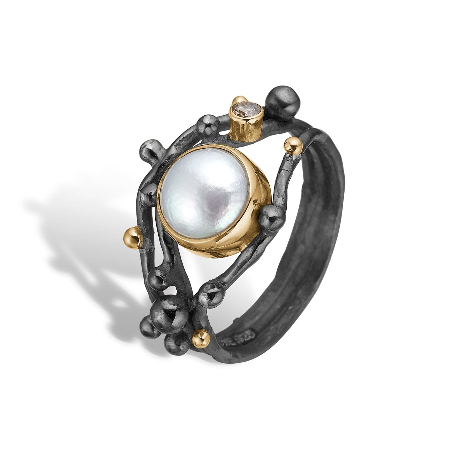Urban Harlem Buds Perle Ring - Bybirdie.dk Fingerringe