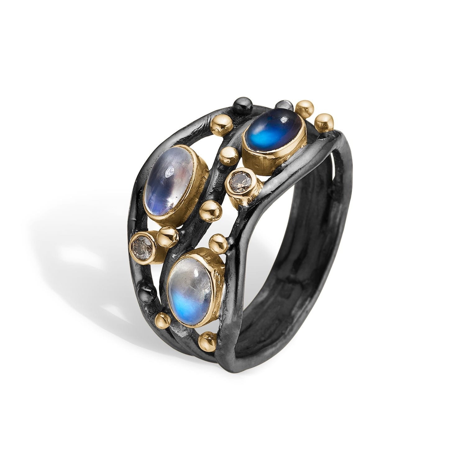 Ring Nautilos Blue - Bybirdie.dk Fingerringe