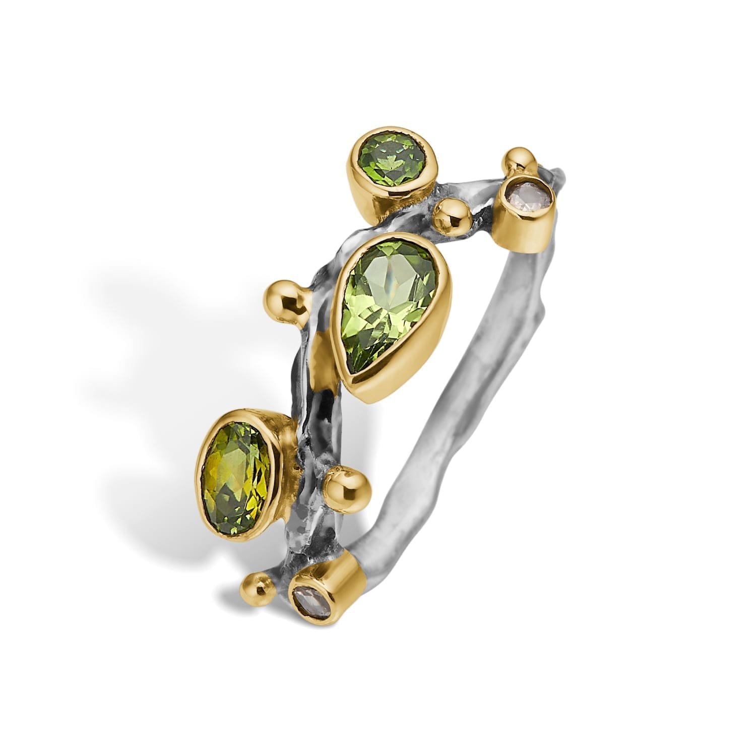 Grøn Grace Single Petite Green Polished Ring - Bybirdie.dk Fingerringe