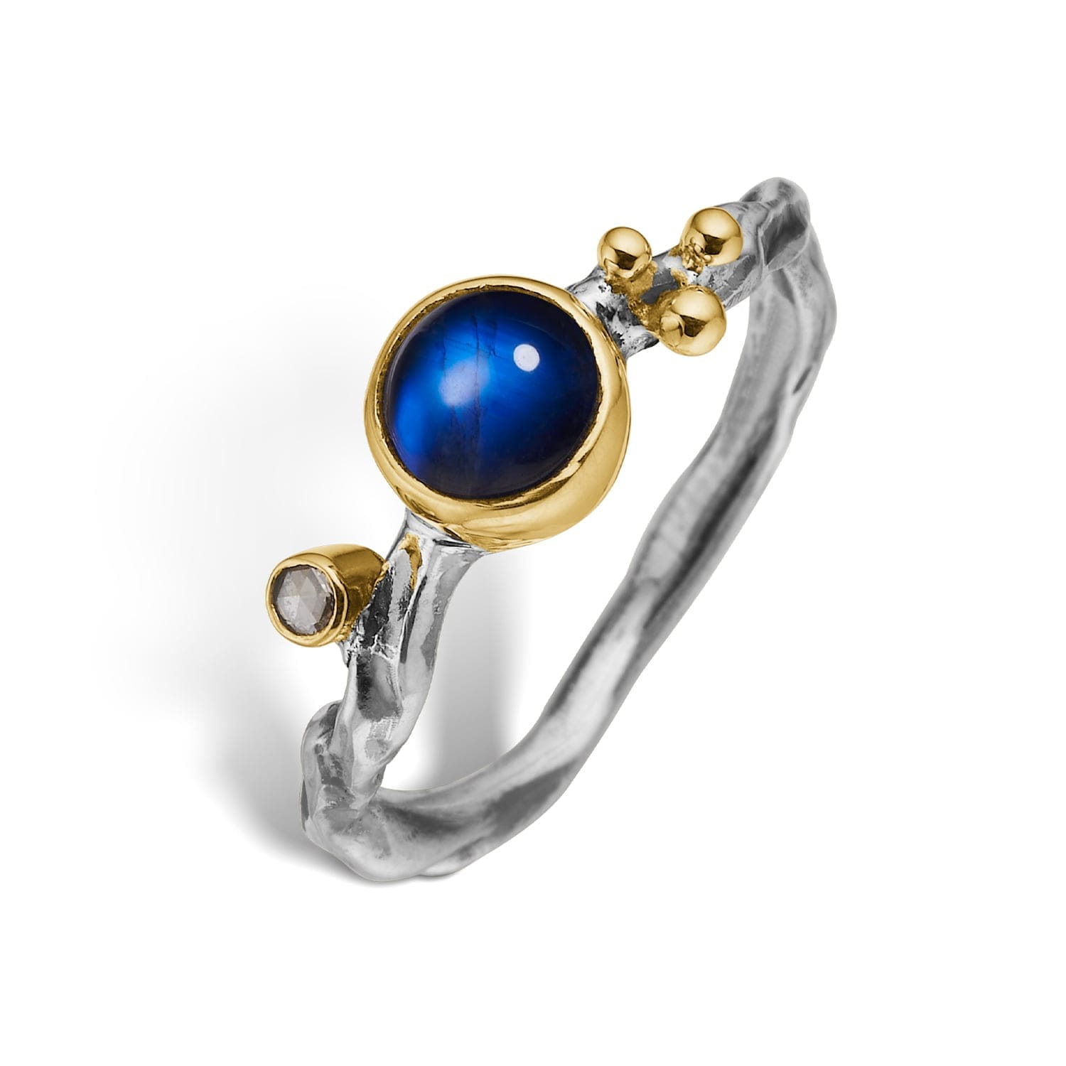 Grace Single Rainbow Moon Ring - Bybirdie.dk Fingerringe