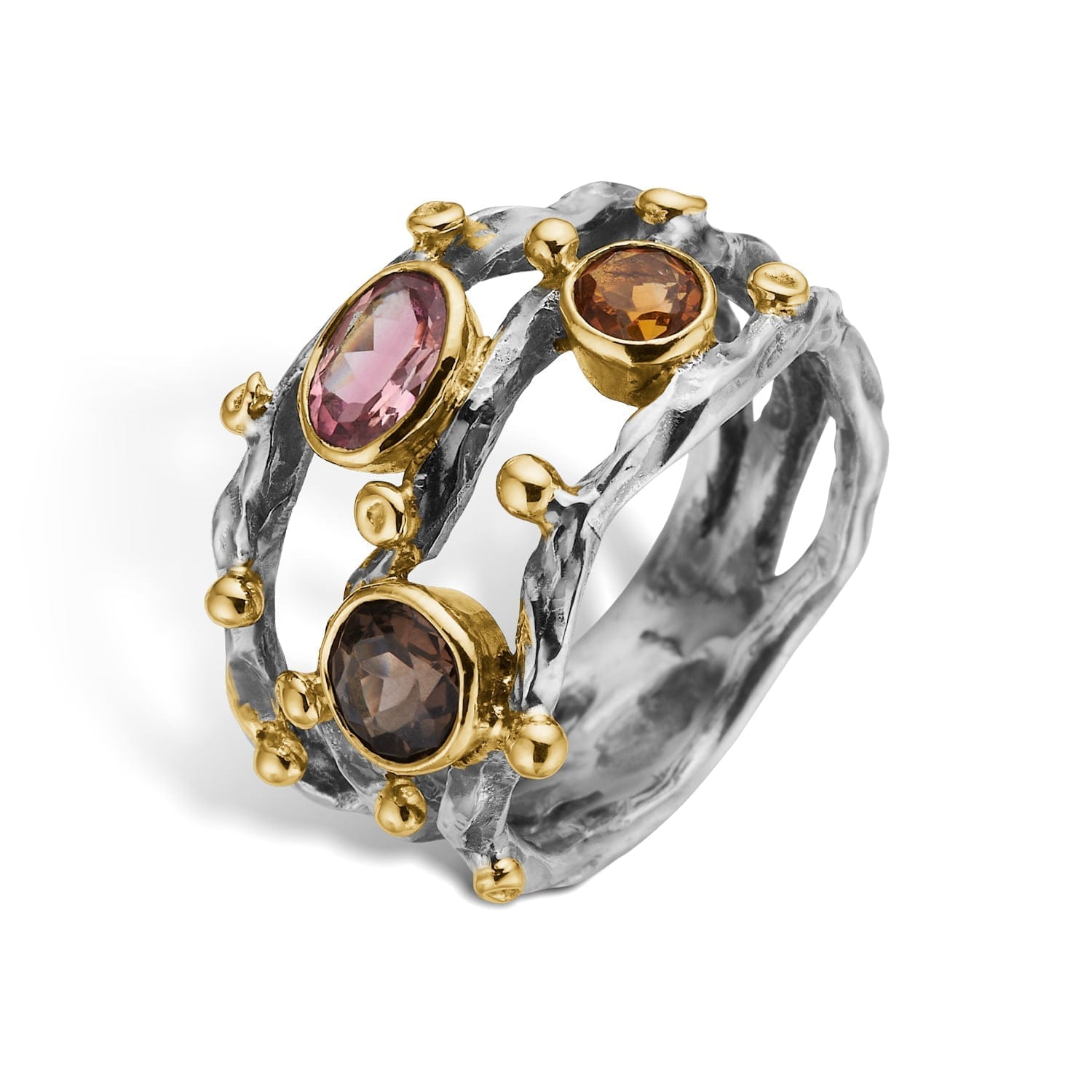 Grace Triple Garden Mix Ring - Bybirdie.dk Fingerringe