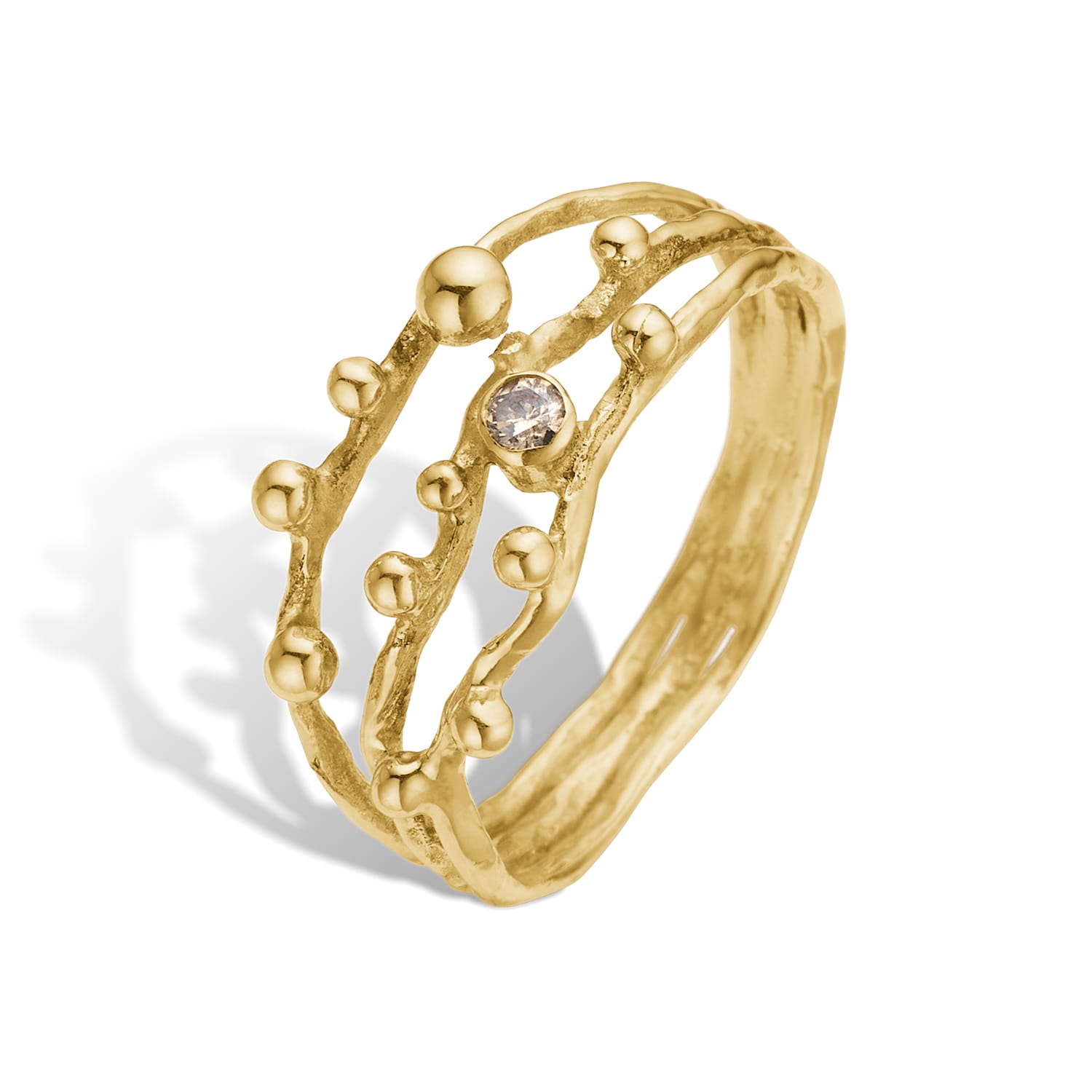 Zenith Single Brill Ring - Bybirdie.dk Fingerringe