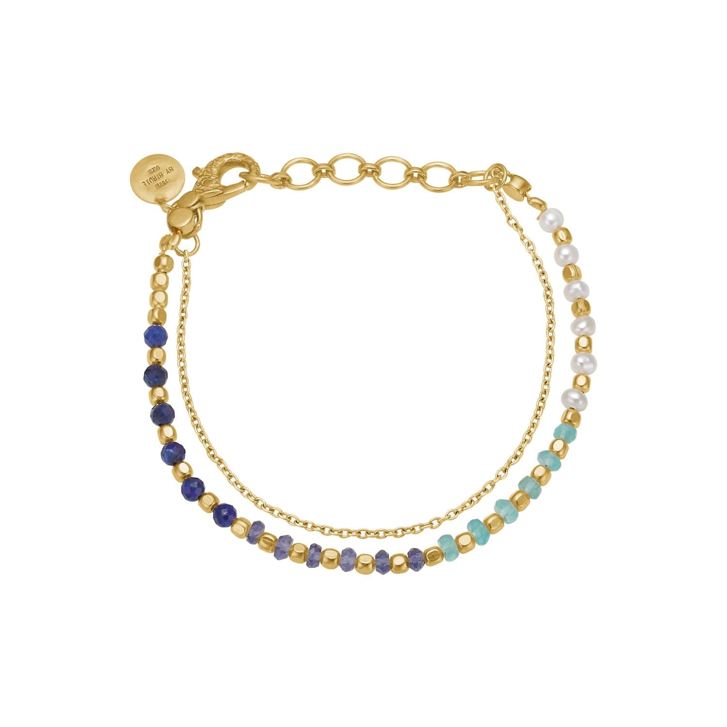Nanna Ocean Blue Perle Armbånd - Bybirdie.dk Armbånd