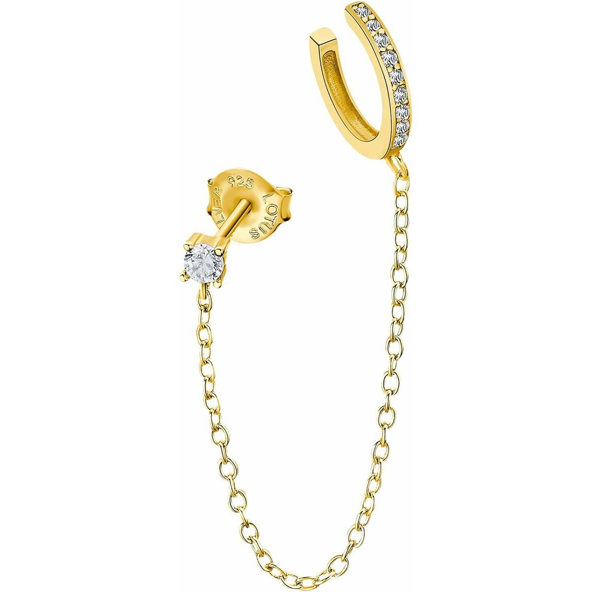 Lotus Til Kvinder Lp3333 Kæde Ear Cuff Guldfarve - Lotus Øreringe  - 8430622786433