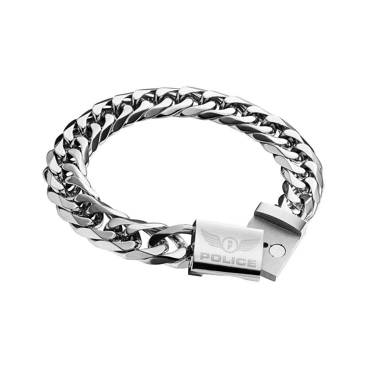 Police Armbånd Til Mænd Pj25507bss01 Stilfuldt Kædearmbånd - Police Armbånd  - 4895148645949