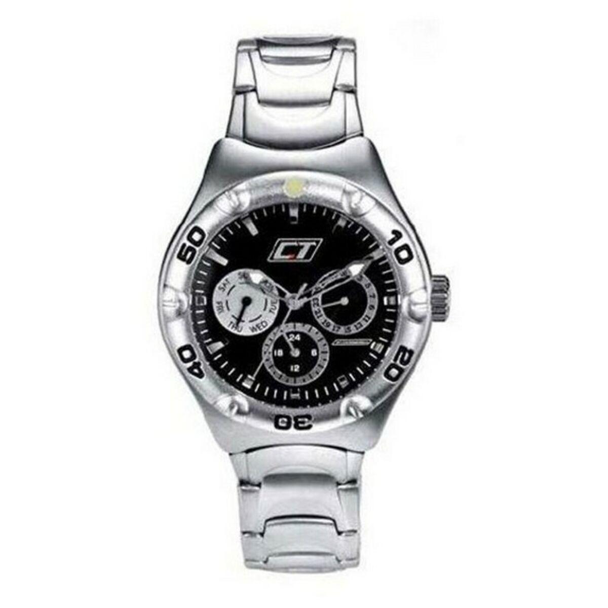 Sort Chronotech Unisex Armbåndsur Cc7051m 02m Skive - Chronotech Armbånd  - 8033544013856