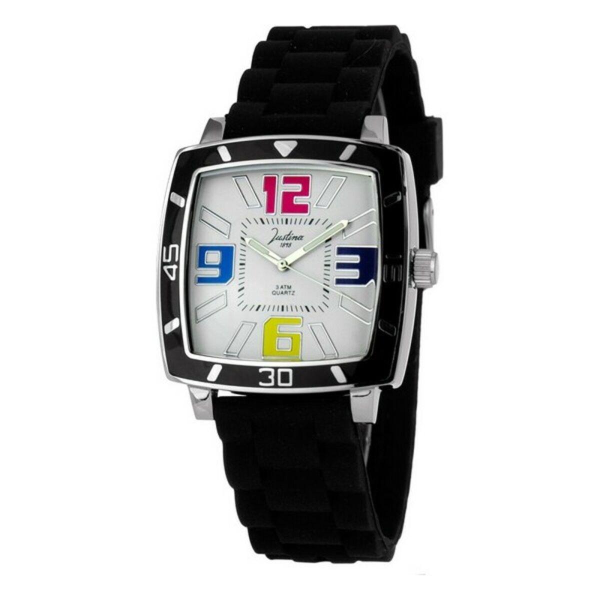 Sort Justina 21971 Unisex Armbåndsur - Justina Armbånd  - 8431777777826