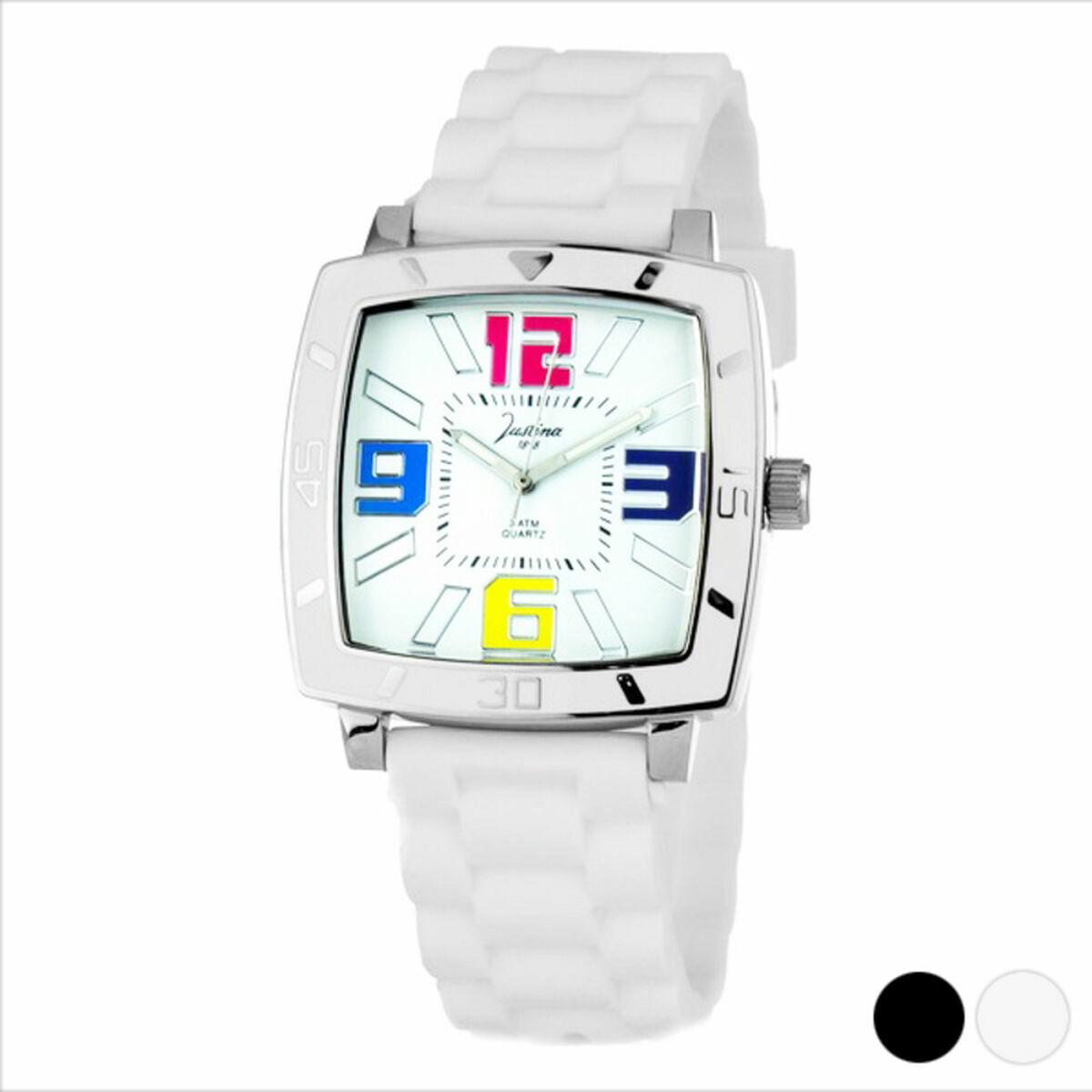 Hvid Justina Unisex Armbåndsur 21971 - Justina Armbånd  - 8431777777789