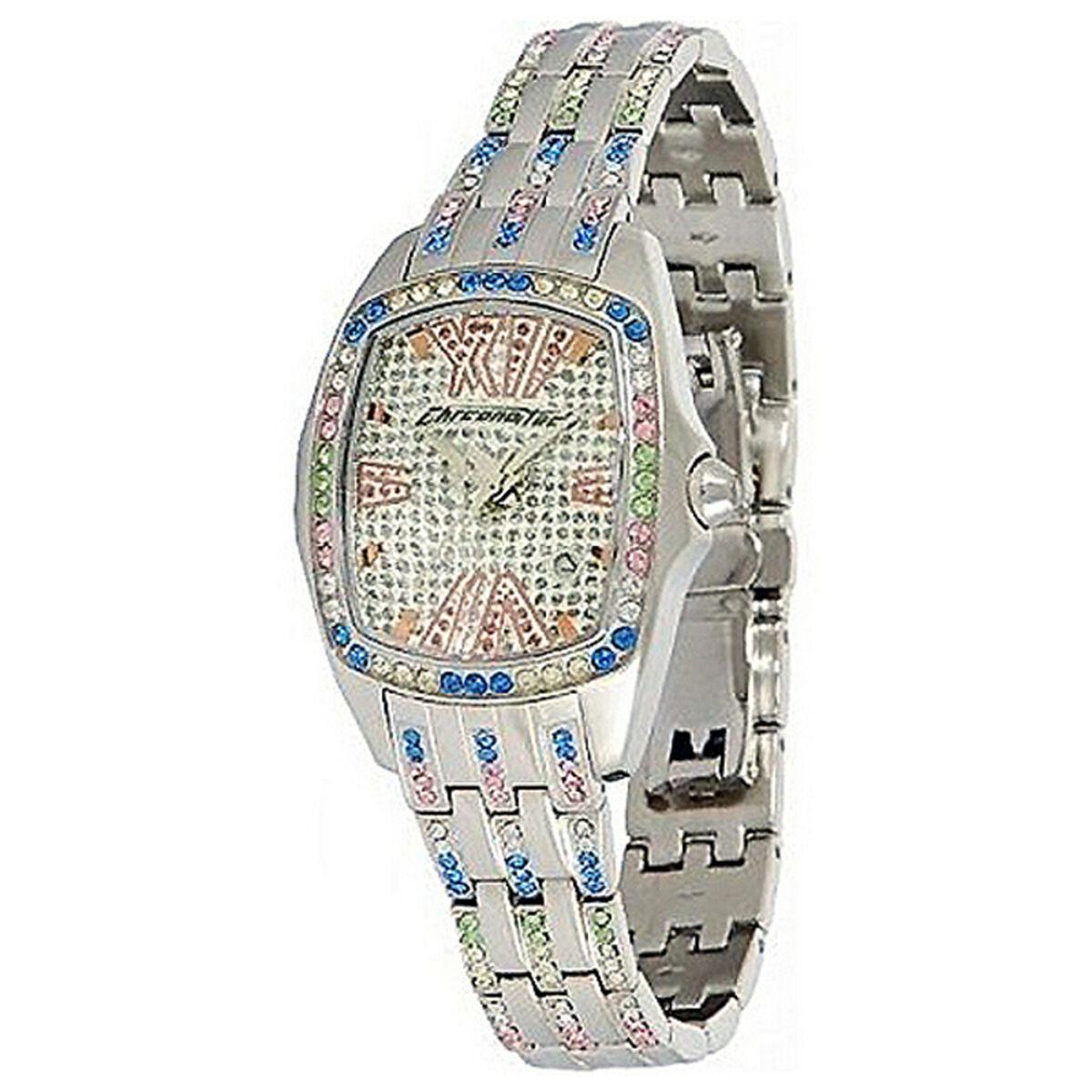 Sølvfarvet Chronotech Dameur Ct7930ls - Chronotech Armbånd  - 8033544006537