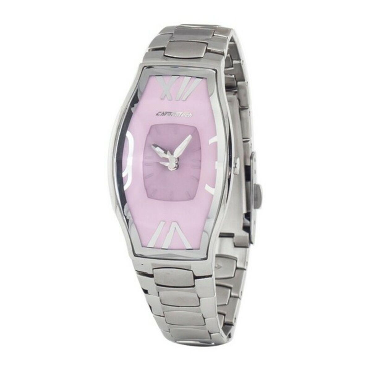 Pink Dameur Chronotech Ct7932l 07m Armbåndsur Sølv - Chronotech Armbånd  - 8033544000375