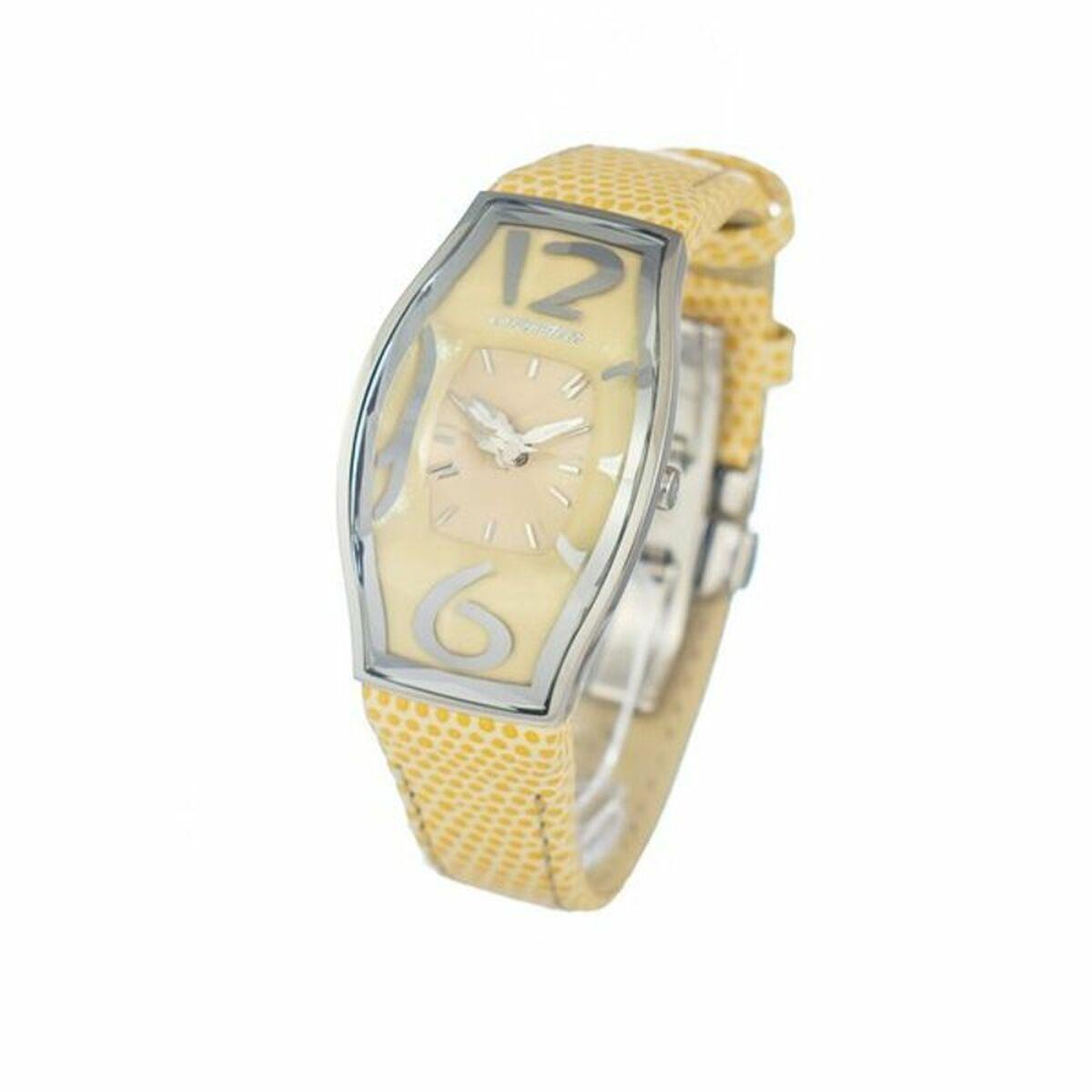 Chronotech Dameur Ct7932al Gul Læderrem - Chronotech Armbånd  - 8033544035537