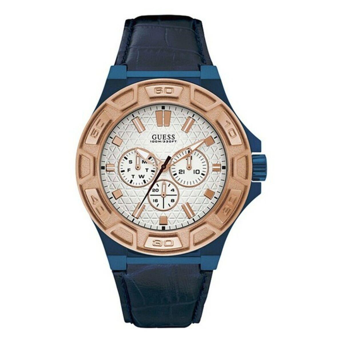 Guess Herreur W0674g7 Blå Læder - Guess Armbånd  - 0091661471346