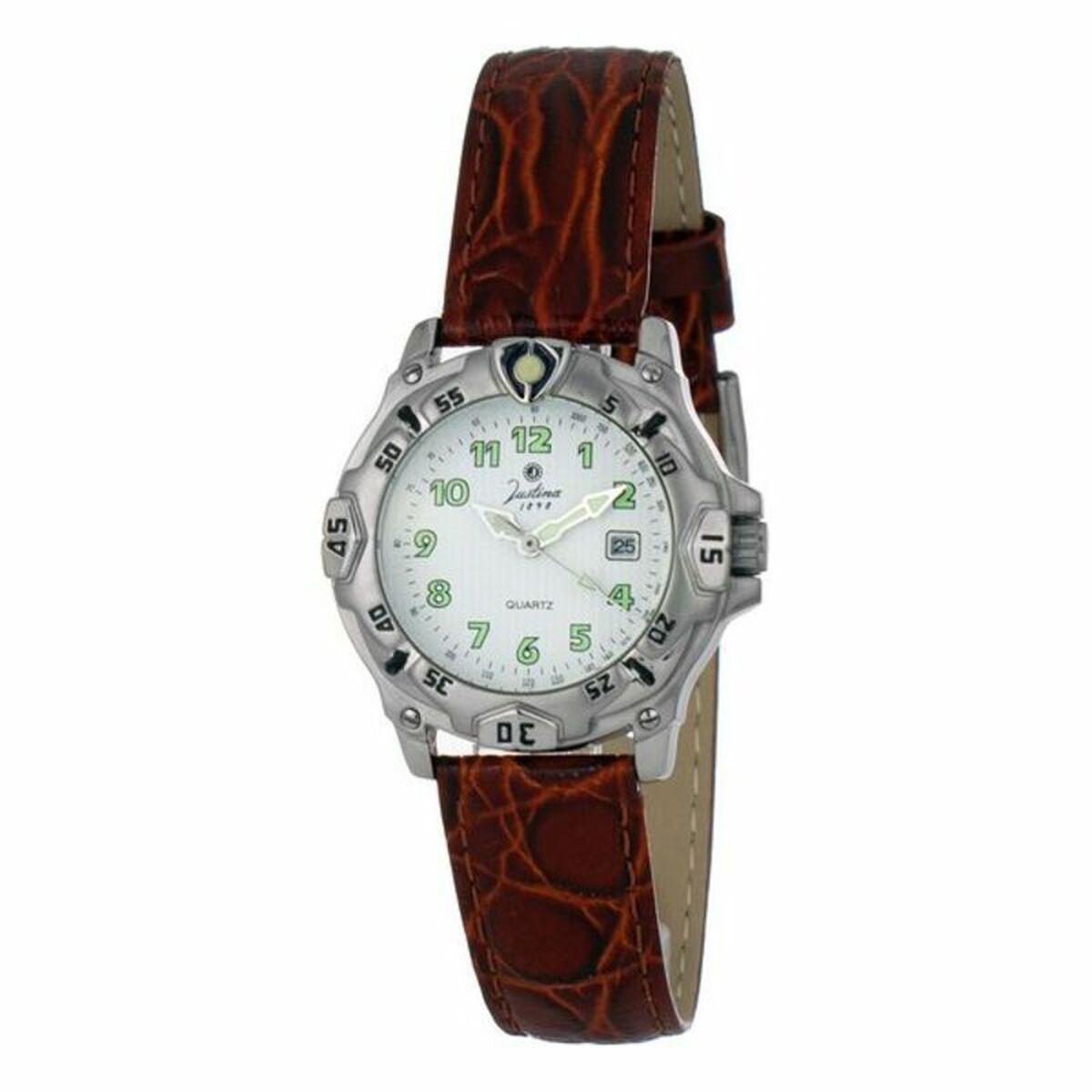 Justina Dameur 32555m Brun Læderrem - Justina Armbånd  - 8431777778397