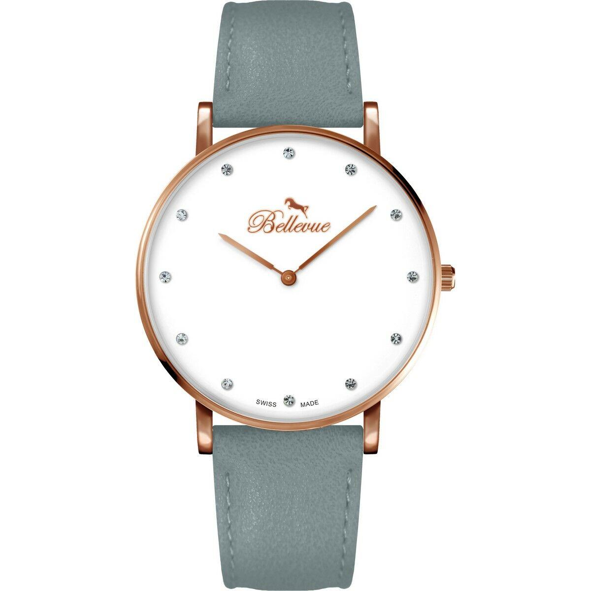 Dameur Bellevue B55 Armbåndsur Til Kvinder Blå Rem - Bellevue Armbånd  - 7640166932260