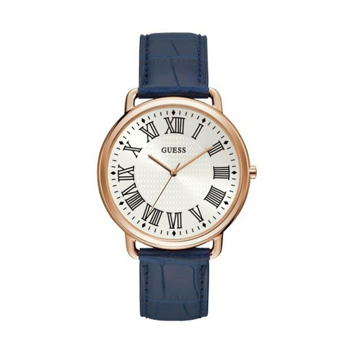 Guess Herreur W1164g2 Blå Læderrem - Guess Armbånd  - 0091661487958