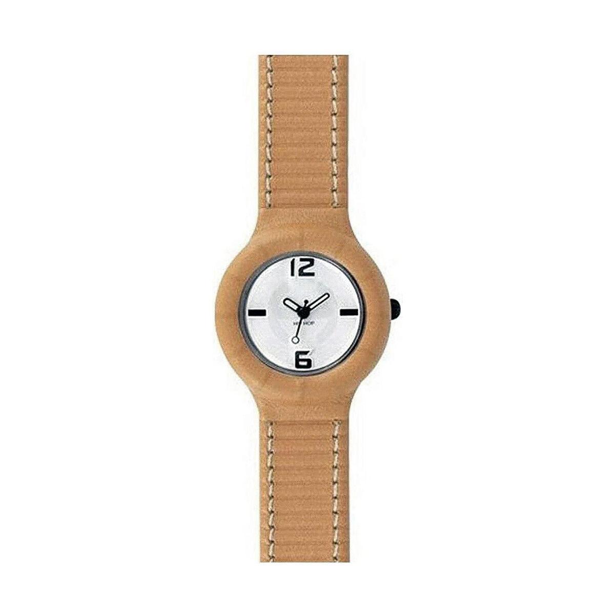 Hip Hop Dameur Leather Armbåndsur Læder - Urban Sound Armbånd  - 7612901704944