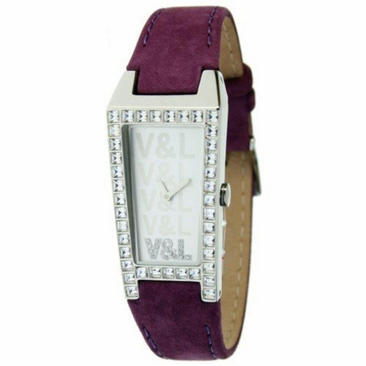 Amp Dameur Vl065603 Sølv Violet - V&l Armbånd  - 8431242257693