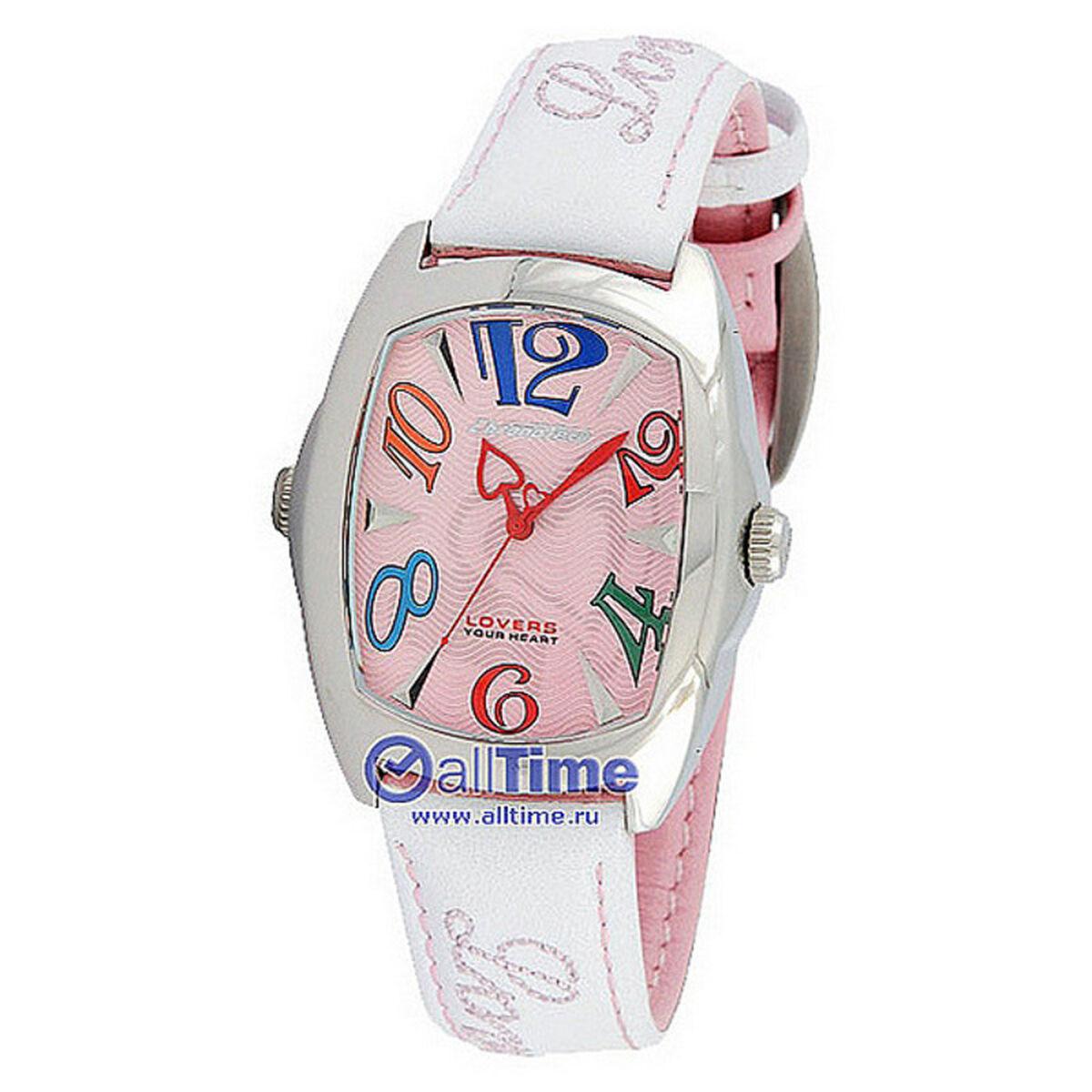 Pink Chronotech Dameur Ct7696l Læderrem - Chronotech Armbånd  - 8033100850109