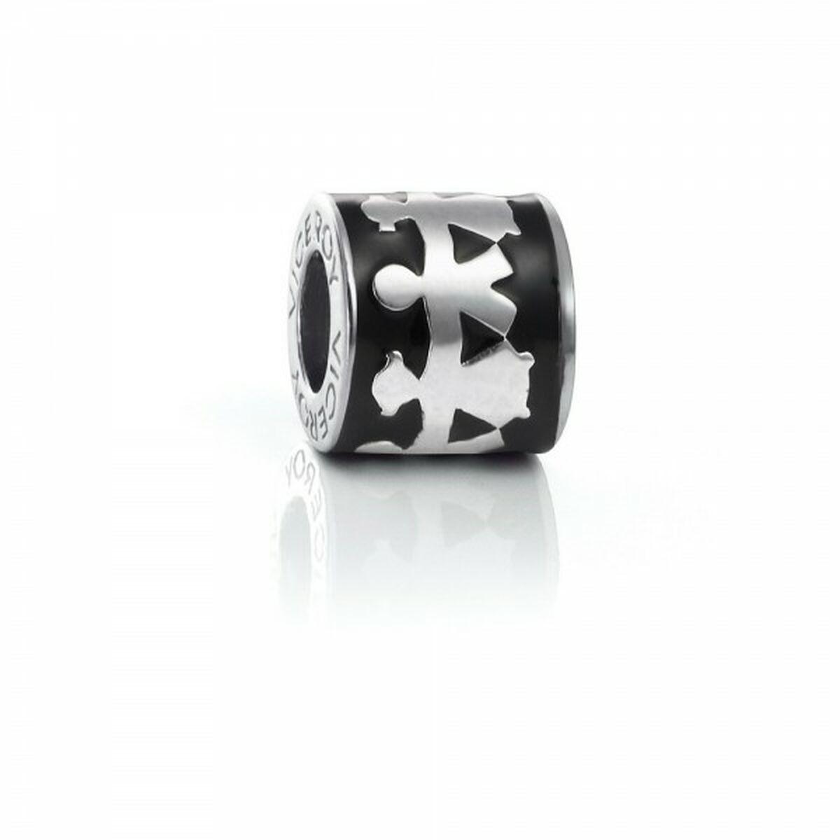 Sort Perle Til Armbånd Sølvfarvet Vmm0301 - Viceroy Armbånd  - 8431777781687