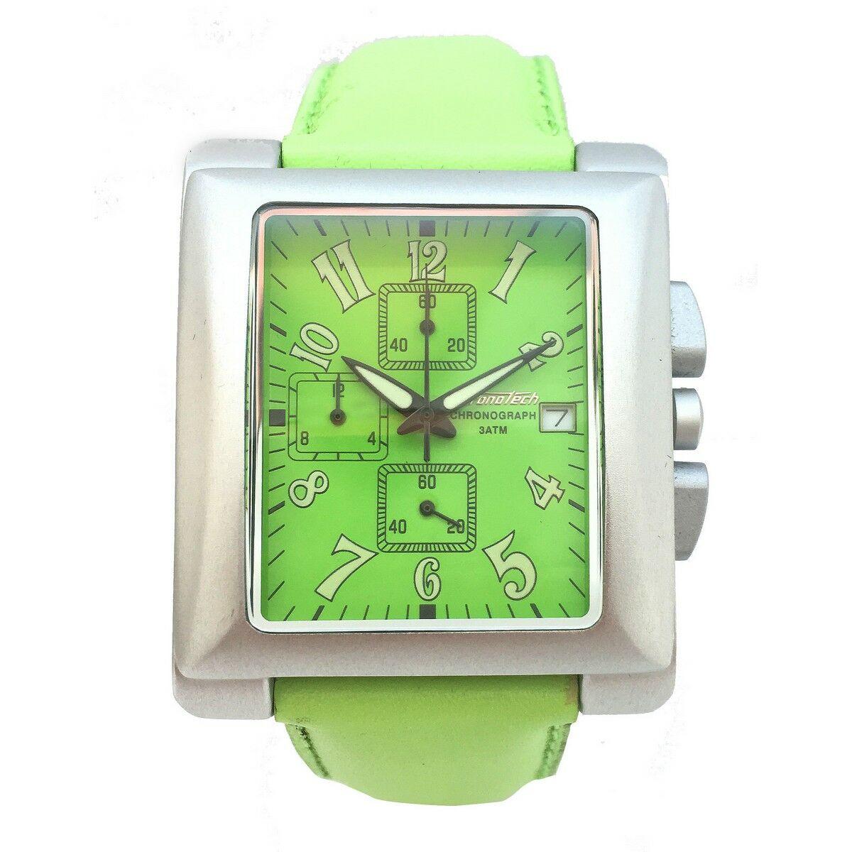 Grøn Chronotech Unisex Armbåndsur Ct7357 Skive - Chronotech Armbånd  - 8431777746846