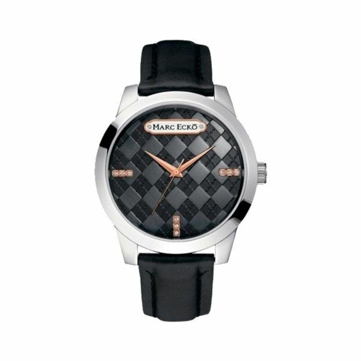 Herreur Marc Ecko E11591g1 Armbåndsur Sort Læder - Ecko Unlimited Armbånd  - 7897557177360