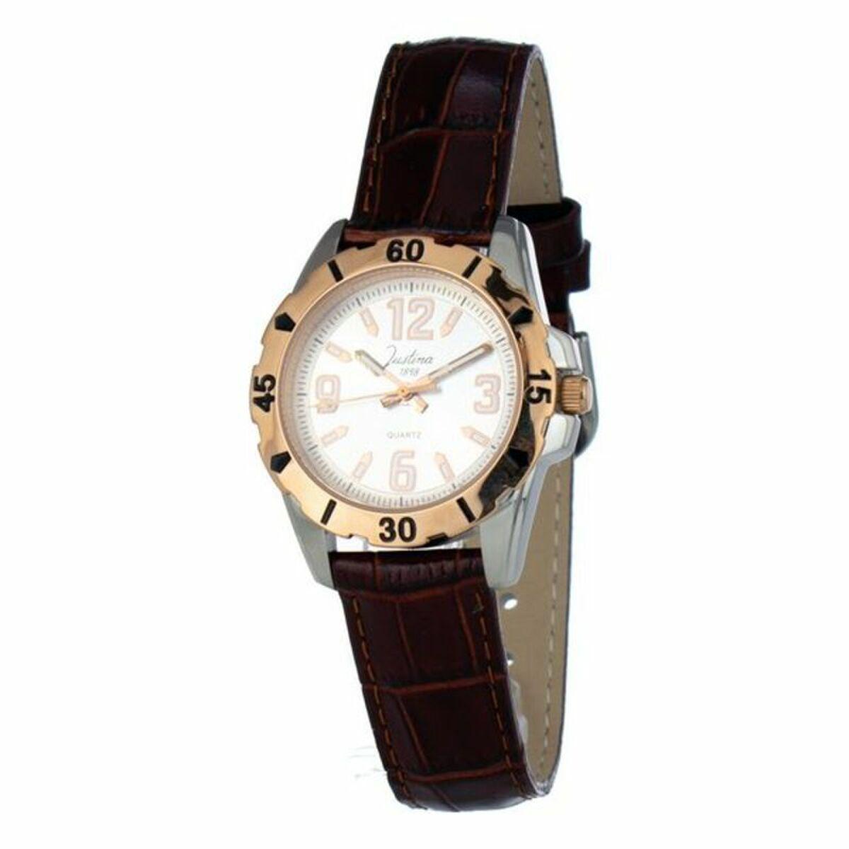 Justina Dameur 21984 Brun Læderrem - Justina Armbånd  - 8431777777901