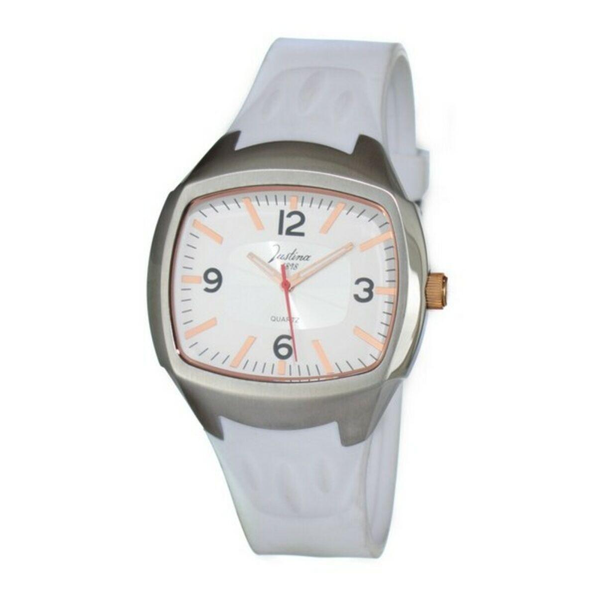 Hvid Justina Unisex Armbåndsur Jpb27 Sølv - Justina Armbånd  - 8431777775488