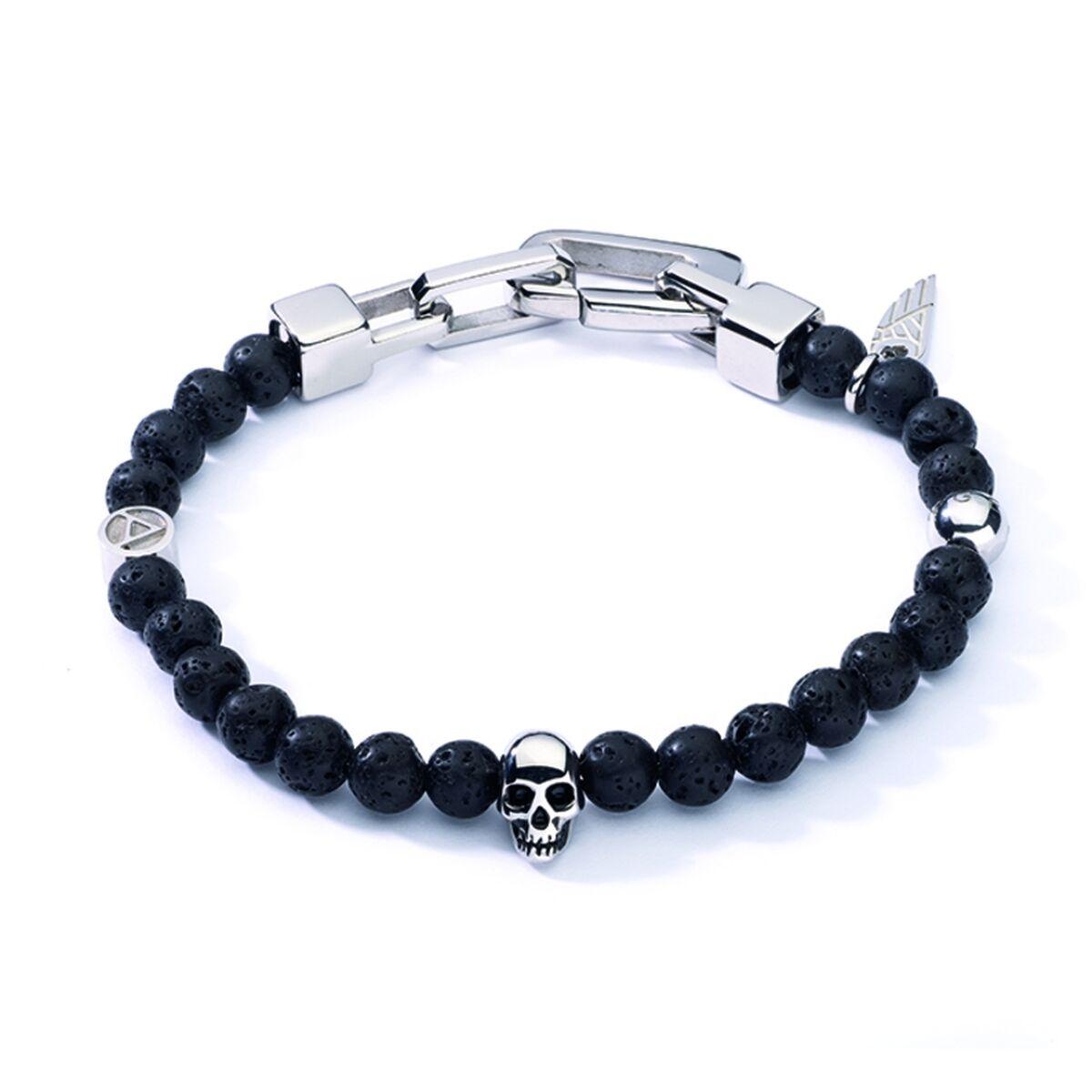 Jewels P255sbk Armbånd Til Mænd Med Sorte Perler - An Jewels Armbånd  - 5600468105696