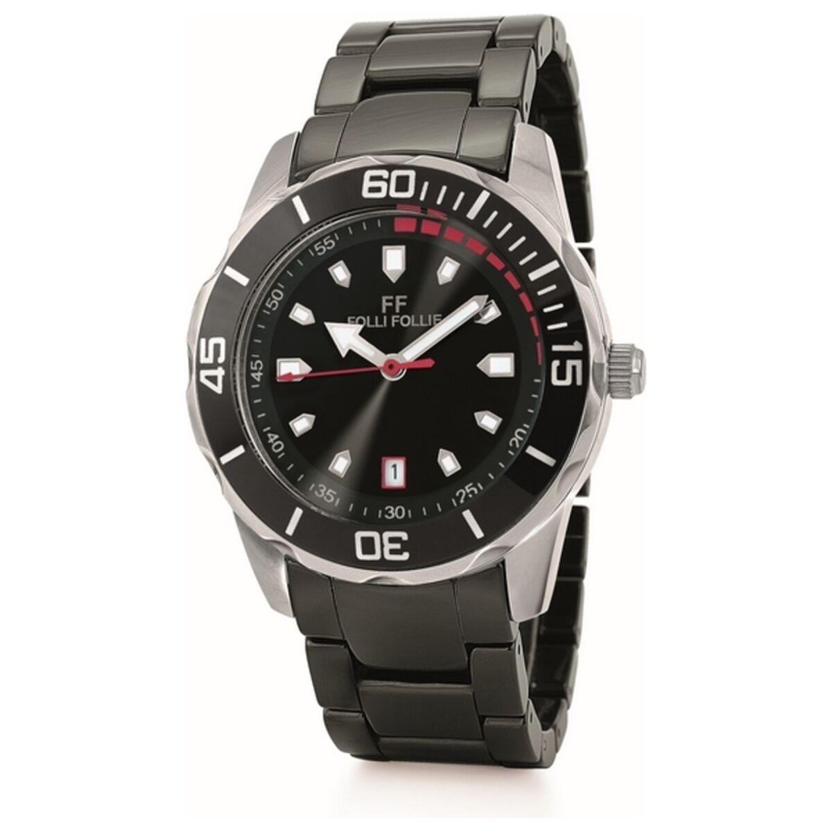Sort Unisex Armbåndsur Wf18t031bdk - Folli Follie Armbånd  - 5205340664942